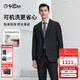 金利來(lái)【可機洗羊毛】自由西一代西裝男通勤顯瘦正裝商務(wù)休閑外套西服 EZTG30936012-黑色-99 48 A 推薦110-135斤