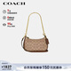 蔻馳（COACH）【品牌直供】女士TERI手提單肩斜挎包新月包拼色CW323新年禮物