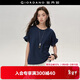 佐丹奴設計師款T恤女夏季女士圓領(lǐng)寬松花苞短袖上衣18325917