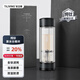 TILIVING純鈦茶水分離水杯辦公室泡茶杯子高檔雙層玻璃杯生日禮物伴手