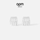 APM Monaco鏤空多圈銀耳釘女 時(shí)尚設計耳飾 首飾 送女友 禮物新年禮物 銀白色