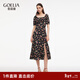歌莉婭真絲連衣裙2025新款度假法式高智桑蠶絲碎花裙1E7L4K90A 7CD盛夜花園印花 XXS