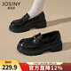 卓詩(shī)尼英倫風(fēng)樂(lè )福鞋女2026春季新款復古軟底不累腳休閑百搭小皮鞋單鞋女 黑色 37