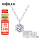 美珂MKOU經(jīng)典六爪鉆石吊墜女河南人工培育鉆石1克拉人造合成鉆石吊墜 30分 PT950鉑金/D色/VVS1/IDEAL切工【IGI+NGTC雙證書(shū)】