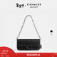 蔻馳（COACH）【新年禮物】奧萊女士女包鉚釘IDOL 23號手袋 LH/黑色