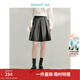 茵曼（INMAN）2025春秋女裝新款半身裙女士學(xué)院風(fēng)百褶短裙女秋高腰顯瘦 深灰色 M