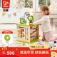 Hape【榜單】早教盒子 繞珠串珠多維啟蒙六面百寶箱 益智玩具兒童禮物 開(kāi)心農場(chǎng)游戲盒 1-3Y  E1810