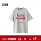 森馬（Semir）短袖T恤女中長(cháng)款寬松字母潮流個(gè)性2025新款夏季吸濕速干衣服 淺花灰00235 S