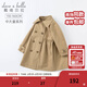 戴維貝拉（DAVE＆BELLA）新款大童女裝中大童風(fēng)衣外套兒童大衣女童春季小女孩春天 卡其色【常規款】 160 cm（建議身高150-160cm）