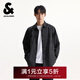 杰克·瓊斯（JACK&JONES）商場(chǎng)同款男裝秋季襯衫25年新款黑白條紋長(cháng)袖襯衣外套男2253O3021 E40黑色 M