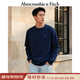 Abercrombie & Fitch經(jīng)典小麋鹿圖案美式棉質(zhì)圓領(lǐng)套頭長(cháng)袖T恤25秋冬男裝124-5565 海軍藍 S (175/92A) 尺碼偏大，建議小一碼