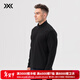 XBIONIC曠野Polartec抓絨衣半開(kāi)領(lǐng)半拉鏈長(cháng)袖T恤男休閑戶(hù)外秋冬保暖24725 暗夜黑 M