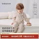 babylove嬰兒連體衣春秋季純棉哈衣爬爬服男女寶寶波點(diǎn)衣服外出秋裝