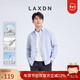 萊克斯頓男裝春季純色長(cháng)袖襯衫男商務(wù)正裝通勤襯衣職業(yè)裝男上衣 中灰色 XL