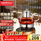 金灶（KAMJOVE） 全自動(dòng)煮茶器噴淋式蒸汽煮茶壺電茶爐煮黑茶白茶壺保溫電茶壺養生壺燒水壺A-99 黑色 0.8L