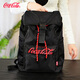 可口可樂(lè )（Coca-Cola）雙肩包男女同款抽帶電腦包休閑學(xué)生書(shū)包旅行出差通勤背包
