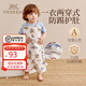 英氏（YEEHOO）A類(lèi)嬰兒童短袖分腿睡袋一體式夏季寶寶竹棉抗菌睡衣 【7A抗菌 柔軟竹棉】熱氣球夢(mèng)旅 130碼 (推薦身高120-130cm)