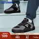 FILA FUSION斐樂(lè )男鞋運動(dòng)鞋滑板生活鞋2024冬季新款小白鞋休閑躍板鞋 黑舞鞋/城堡灰-TC 42