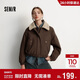 森馬（Semir）外套女冬季夾棉仿羊羔毛翻領(lǐng)oversize磨毛2025巴恩風(fēng)109725108014