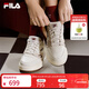 FILA 斐樂(lè )官方女鞋CAMPUS 1S板鞋2026春季新款方塊鞋1S時(shí)尚休閑鞋 奶油白色-CC 37.5