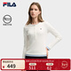 斐樂(lè ) 斐樂(lè )官方女子針織長(cháng)袖衫2025冬新款時(shí)尚經(jīng)典休閑修身亨利衫 云菇白-WT L 170/88A/L