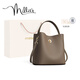 妙麗牛皮包包女包單肩包大容量輕便水桶包休閑手提生日禮物送女友 【大象灰】實(shí)用走心女生 品牌大容量休閑簡(jiǎn)約小眾大包
