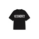 VETEMENTS膠帶宣言 26年新款3M反光工藝休閑短袖t恤輕奢高端檔潮流休閑半袖 黑色 L