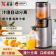 煦凜【德國】榨汁機渣汁分離大口徑家用多功能大容量商用全自動(dòng)冷壓炸果汁炸汁果汁機果蔬機便攜原汁機 槍灰色【汁渣分離 | 超大口徑整果免切+食譜】 新款升級 渣汁分離 鮮榨果汁