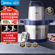 美的（Midea）絞肉機京東自營(yíng)家用大容量5升大功率1000w純銅電機多功能商用電動(dòng)絞肉絞菜料理絞餡機打蒜器90R03