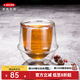 Kinto 雙層玻璃杯日本進(jìn)口茶杯家用防燙水杯牛奶杯隔熱咖啡杯 透明 350ml