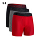安德瑪（Under Armour）春夏Tech Boxerjock男子6英寸彈力運動(dòng)休閑內褲-3條裝1387414 紅色600 XL