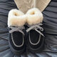 UGG MADE IN AUSTRALIA SINCE 1910官方正品澳洲牛皮羊毛雪地靴女冬季防寒保暖厚底系帶真皮毛一體男 黑色40