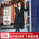 坦博爾馬年新款羽絨服女長(cháng)款過(guò)膝可脫卸帽時(shí)尚保暖加厚外套TBF550836T 黑色 M 165/88A