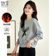 她享加絨衛衣女休閑百搭減齡印花上衣冬季短款套頭衫外套 T44W004