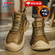 公牛世家男鞋春夏季新款手工戶(hù)外防滑馬丁靴男士休閑高幫皮鞋工裝靴子男 卡其【四季款單鞋】GN124101279 41 （運動(dòng)鞋碼）