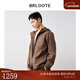 巴魯特（Brloote）【防風(fēng)輕戶(hù)外】巴魯特高級感夾克外套男款春秋裝男士休閑連帽上衣 棕色 XL （180/100A）