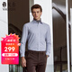 雅戈爾襯衫男免燙襯衫秋冬青年男長(cháng)袖襯衫全棉格子襯衫 淺藍VLDP119723IBY 41