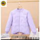 G.duck冬季新款兒童羽絨服男女童韓版純色內膽中大童學(xué)生校服 淺紫色 150 cm