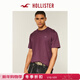 HOLLISTER小海鷗圖案25秋美式棉質(zhì)短袖T恤男裝女裝324-5587 紫色 S (175/92A)