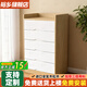 裕鄉松木斗柜實(shí)木收納柜家用臥室多層儲物柜客廳靠墻五斗柜簡(jiǎn)約抽屜柜 五斗長(cháng)50清漆色