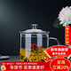 全度（Quandu） 玻璃茶杯玻璃茶缸水杯家用加厚大容量玻璃茶杯帶把帶蓋玻璃杯 廣闊天地700ML款