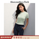 Abercrombie & Fitch【多色圓領(lǐng)T】經(jīng)典小麋鹿圖案女裝25夏季美式短袖T恤139-5272 綠色 M (165/96A)