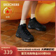 斯凱奇（Skechers）2022秋季高幫鞋女厚底松糕保暖舒適百搭167569 BBK全黑色 36.5 