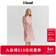 ELAND衣戀V領(lǐng)連衣裙女泡泡袖吊帶內襯裙子夏季新款 粉色(25)Pink L 170