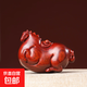 馬年馬上有錢(qián)擺件贊比亞血檀木生肖馬手把件唐馬新年禮物送領(lǐng)導 唐馬馬上有錢(qián)-單只裝