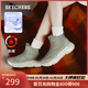 斯凱奇（Skechers）新年禮物冬靴女鞋厚底增高雪地靴保暖棉鞋中高幫加絨面包靴168062