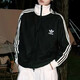阿迪達斯（adidas）三葉草 外套男女情侶款 復古華夫格立領(lǐng)夾克開(kāi)衫潮流百搭運動(dòng)服 JW0110 2XL