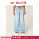 HOLLISTER25春夏baggy美式vibe低腰闊腿牛仔褲女裝355-5393 破洞款，淺色 26 150/66A 2短版