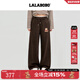 LALABOBO【商場(chǎng)同款】運動(dòng)衛褲25年冬新潮原創(chuàng  )印花百搭通勤褲RBED-WXZC16 咖色 S