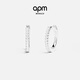 APM Monaco環(huán)形耳環(huán)925銀耳釘潮流個(gè)性耳飾珠寶送女友新年禮物